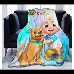 New!!! Cocomelon Kids Throw Blanket